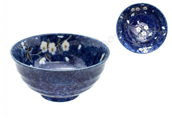 Komplet misek Udon Cobalt Hana 17 cm 800ml BOX