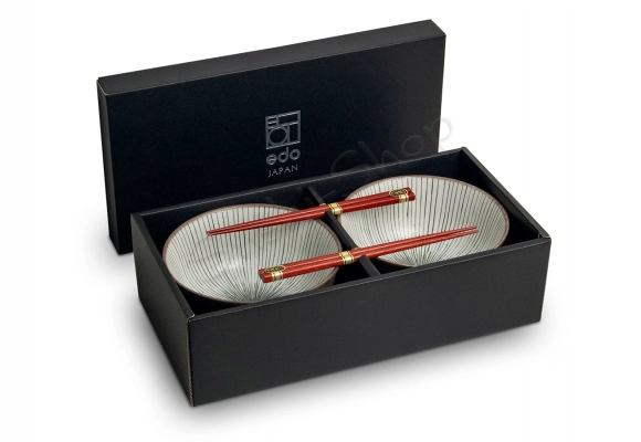 Komplet misek z pałeczkami Shima 17/800ml giftBOX