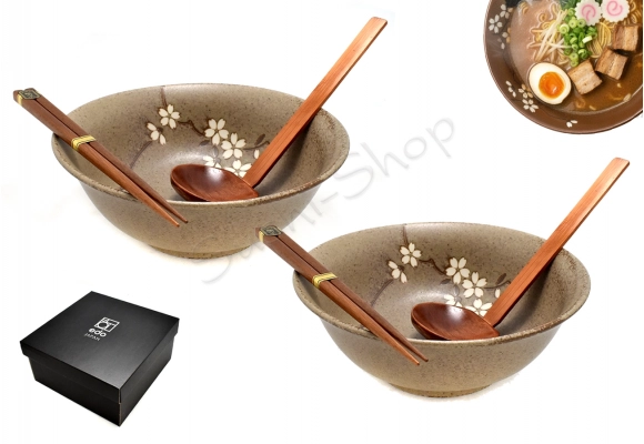 Komplet misek - Ramen Anemone Taupe 22 cm 1100ml BOX