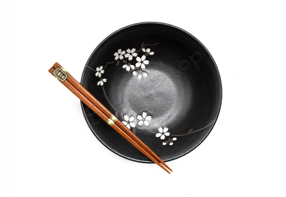 Komplet misek - Ramen Anemone Black 22 cm 1100ml BOX