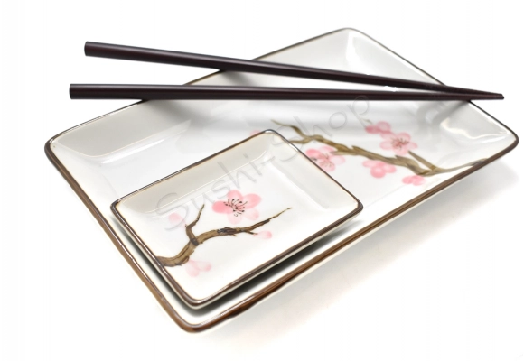 Komplet do sushi - Momoiro no sakura czteroosobowy BOX