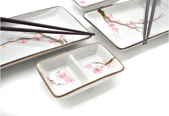 Komplet do sushi - Momo no sakura II z miskami 11,5 cm BOX