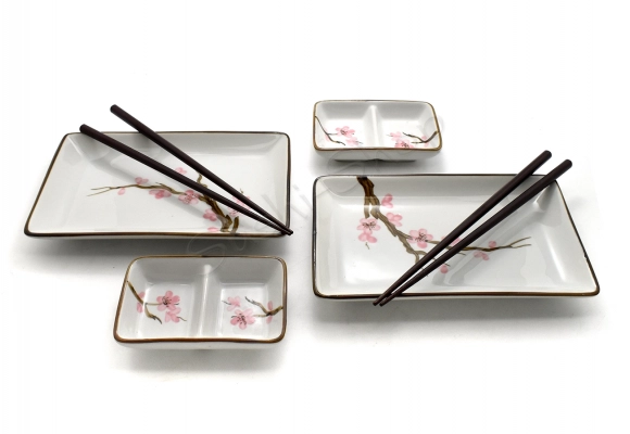 Komplet do sushi - Momo no sakura II z miskami 11,5 cm BOX