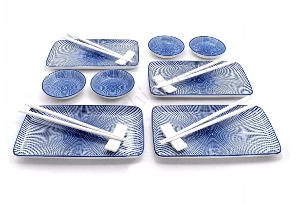 Komplet do sushi - Tokusa Raundo Blue 4o BOX