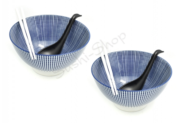 Komplet misek - Ramen Tokusa Blue 900ml