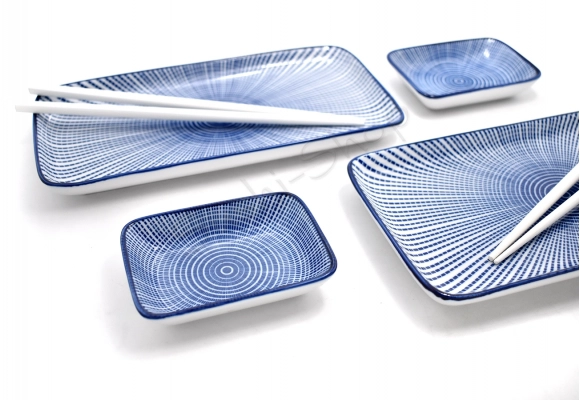 Komplet do sushi - Tokusa Blue dwuosobowy BOX