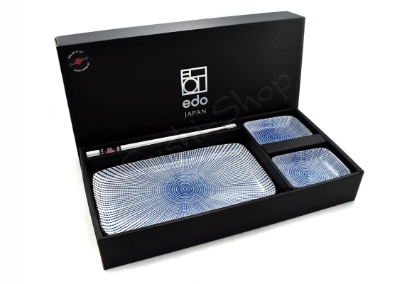 Komplet do sushi - Tokusa Blue dwuosobowy BOX