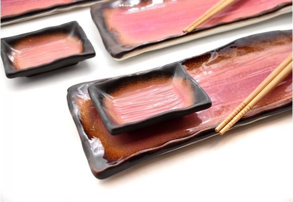 Komplet do sushi - Yaketa Akai dla czterech osób BOX