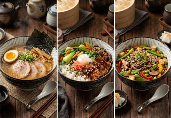 Miska na Udon - Shima Black 17 x 9 cm 800 ml