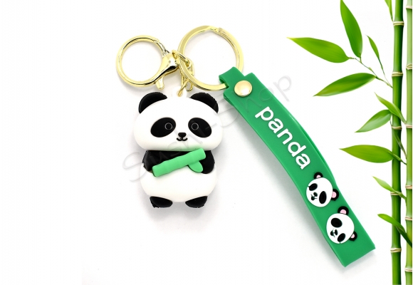 Breloczek do kluczy Panda Big Green