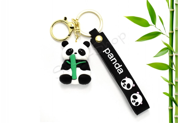 Breloczek do kluczy Panda Small Black