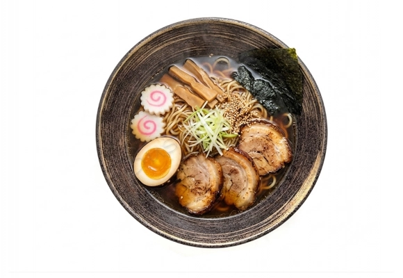 Miska na Ramen - Uzu brąz 1100 ml z podanym ramenem
