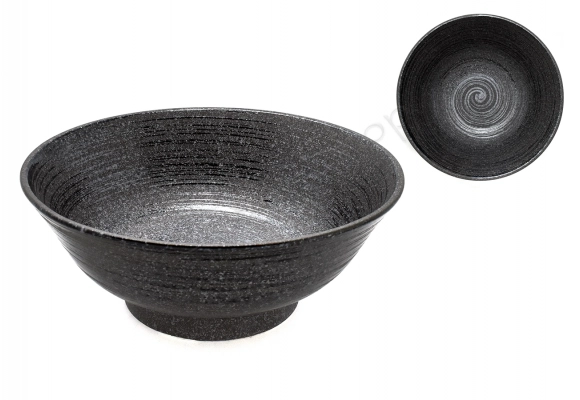 Miska na Ramen - Uzu Black 22x9 cm 1100m