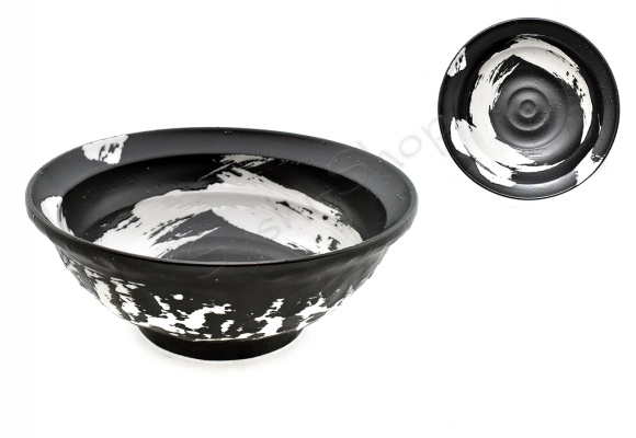 Miska na Ramen - Men-Bachi Black 22 x 9cm 1100ml