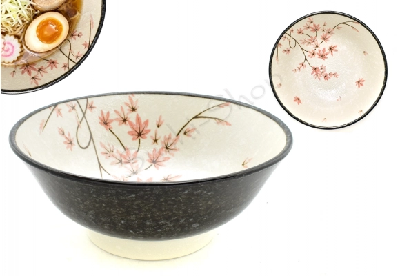 Miska na ramen Maple Leaf 1100 ml z motywem japońskich liści klonu