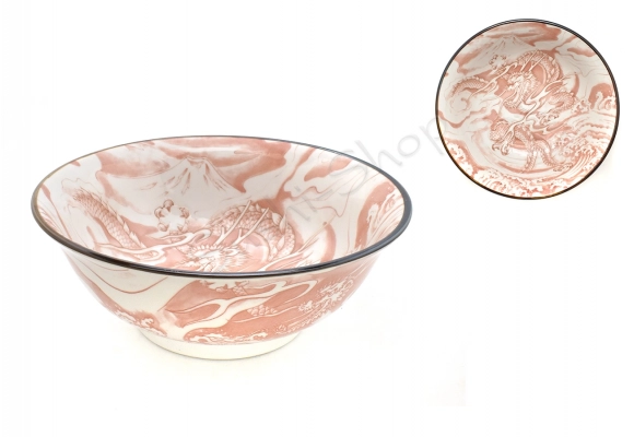 Miska Ramen Dragon Pink  20.5 x 8cm 1000ml