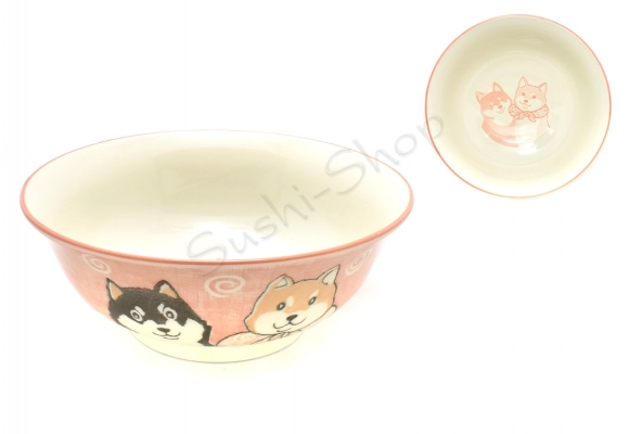 Miska na Ramen - Shiba 21x8 cm Red 1000ml