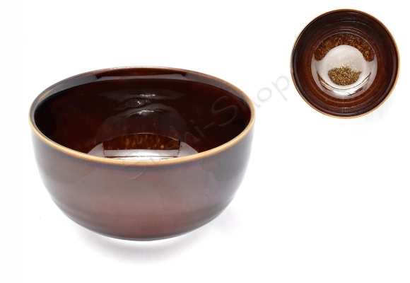 Miska na Miso/czarka do Matcha - Iro Brown 13x7 cm 450ml