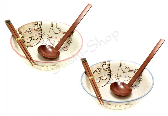 Komplet misek - Ramen Three cats 22 cm Box