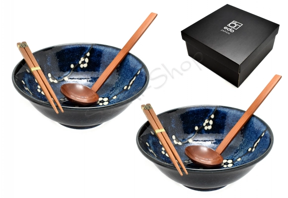 Komplet misek - Ramen Hana Blue  22 cm Box