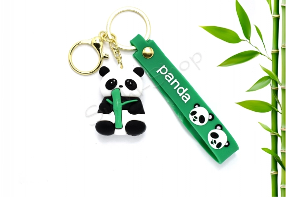 Breloczek do kluczy Panda Small Green