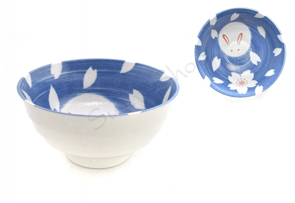 Miska na Udon - Bunny Blue 17x9 cm 800ml