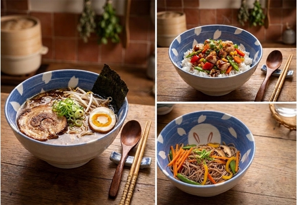 Miska na Udon - Bunny Blue 17x9 cm 800ml