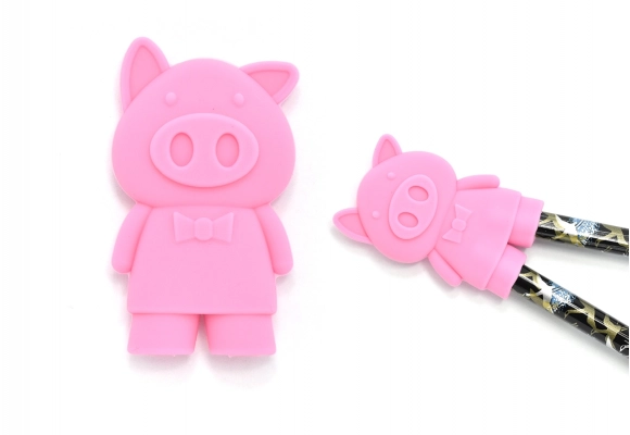 Pomoc do pałeczek dla dzieci Pink Piggy 5.3 cm