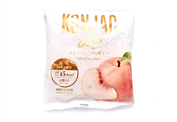 Żelki Konjak Peach brzoskwiniowe IA FOODS 120 g