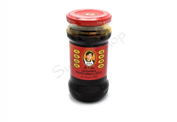 Fermentowana czarna soja w oleju z chili 280g Lao Gan Ma