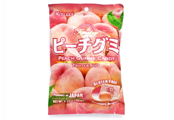 Żelki brzoskwiniowe PEACH GUMMY KASUGAI 107 g