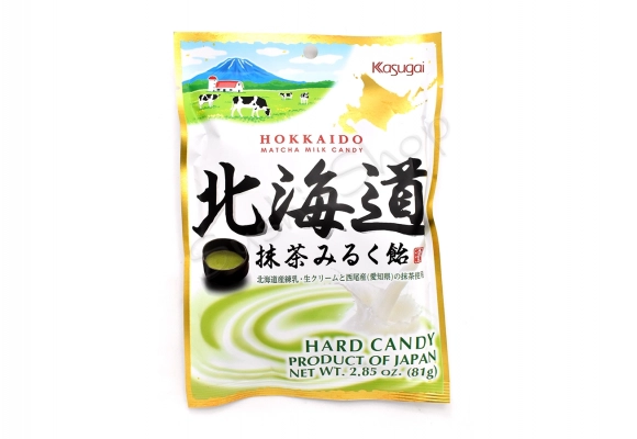 Cukierki Hokkaido mleczna matcha KASUGAI 81g