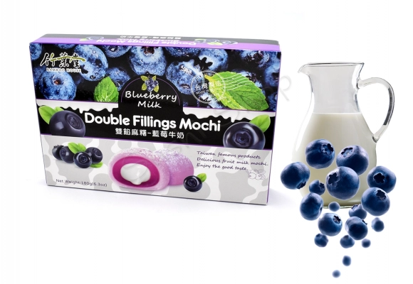 Ciasteczka ryżowe Mochi - Jagoda & Mleko 180 g