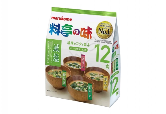 Zupa Miso instant z dodatkami MARUKOME (20% mniej soli) 183 g