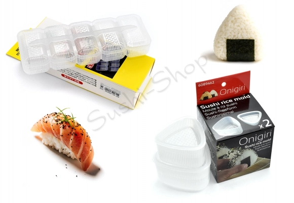 Zestaw japońskich foremek do sushi Nigiri + Onigiri