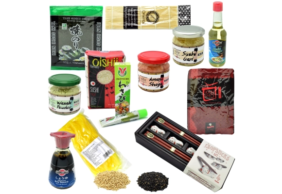 Zestaw do robienia sushi - Red Samurai MAX + pałeczki Kotki z podstawkami