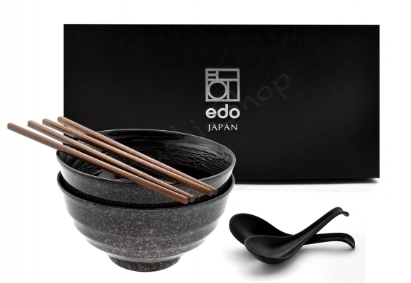 Komplet misek - Udon Rasen Kuroi 17/800 ml giftBOX