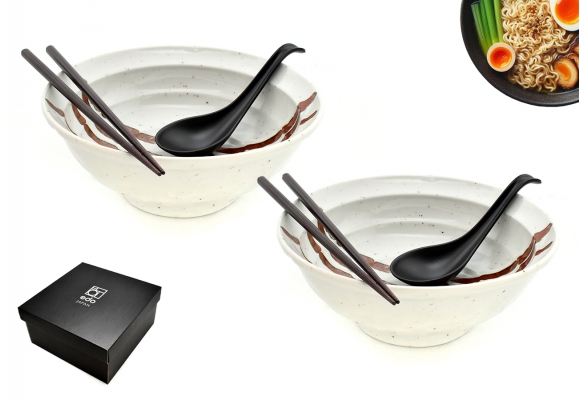 Komplet misek - Ramen Men Bachi White 22/1100 ml BOX