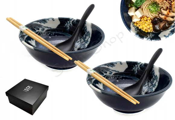 Komplet misek - Ramen Hokusai 19.5 cm 900ml BOX