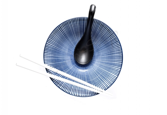 Komplet misek - Udon Tokusa Blue 18/900ml giftBOX