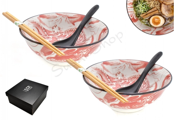 Komplet misek - Ramen Dragon 19.2 cm 900ml Pink BOX