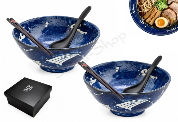 Komplet misek Ramen - Kujira 19x9 cm 1000 ml BOX dwie miski