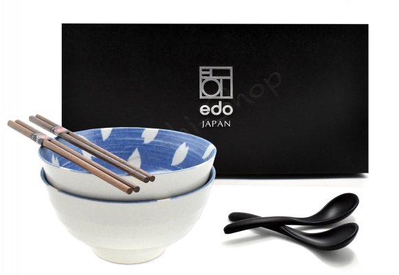 Komplet misek z łyżkami - Bunny Blue 17/800ml BOX