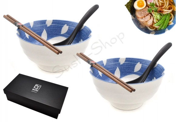 Komplet misek z łyżkami - Bunny Blue 17/800ml BOX