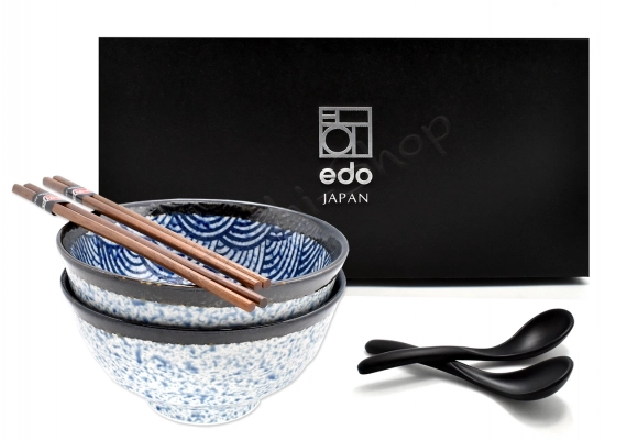 Komplet misek -  Udon Blue Wave 800ml BOX