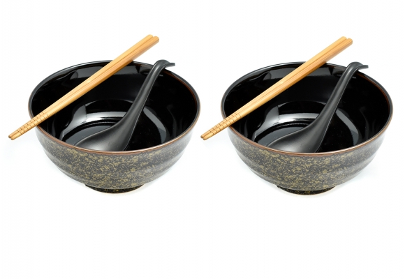 Komplet misek z łyżkami i pałeczkami Mimi 17/800 ml BOX