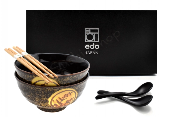 Komplet misek z łyżkami i pałeczkami Mimi 17/800 ml BOX