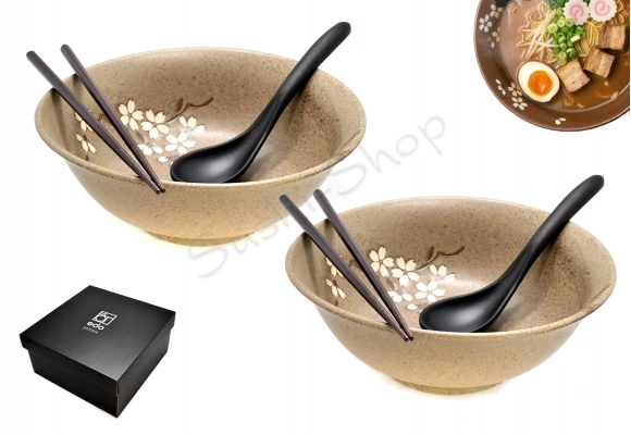 Komplet misek - Ramen Anemone Taupe 22 cm 1100ml BOX