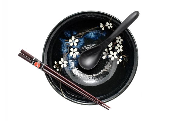 Komplet misek - Ramen Anemone Blue 22 cm 1100ml BOX