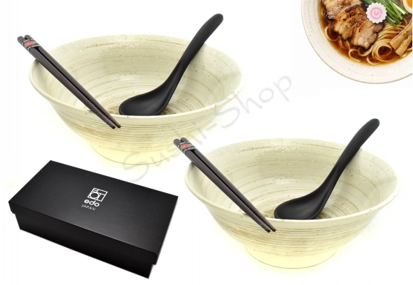 Komplet misek Ramen - Sabaku-suna 22x9 cm 1100ml BOX dwie miski